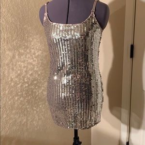 Sequin tank tunic top